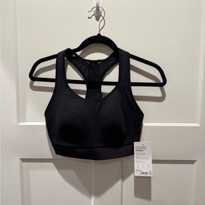 NWT Athleta Black Hustle Bra SuperSonic 36D/DD